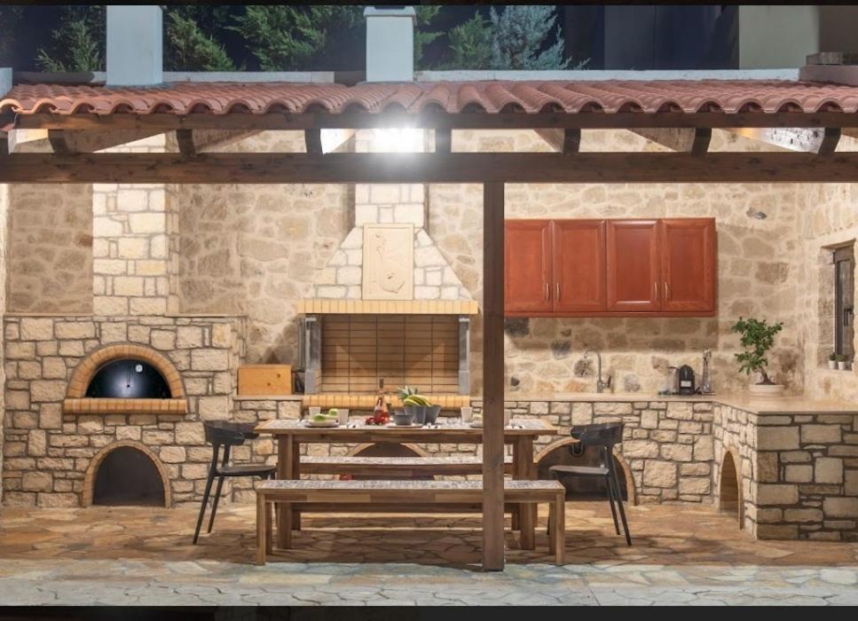 Villa Kermes Heated Pool Kournas Exterior photo